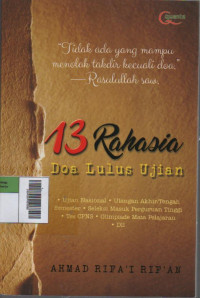 Image of 13 Rahasia Doa Lulus Ujian